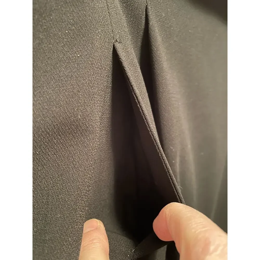 Studio 205 Black Midi Straight Skirt with pockets size 14